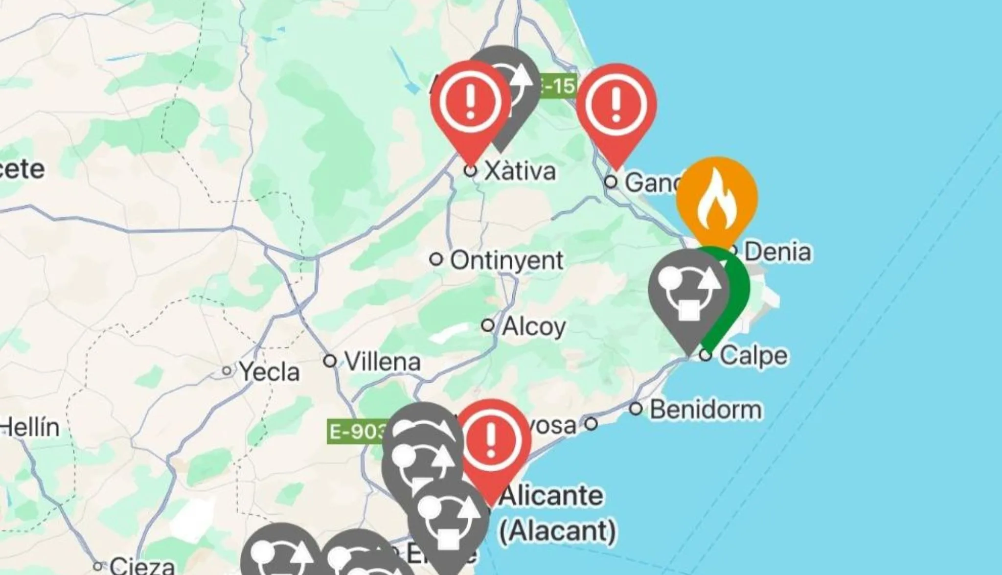listado incidentes en la comunitat valenciana a traves de la app 112cv 1