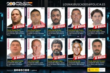 La Policía Nacional pide colaboración ciudadana para localizar a los diez fugitivos más peligrosos de España 2 los fugitivos mas buscados de espana con posibles modificaciones generadas con inteligencia artificial