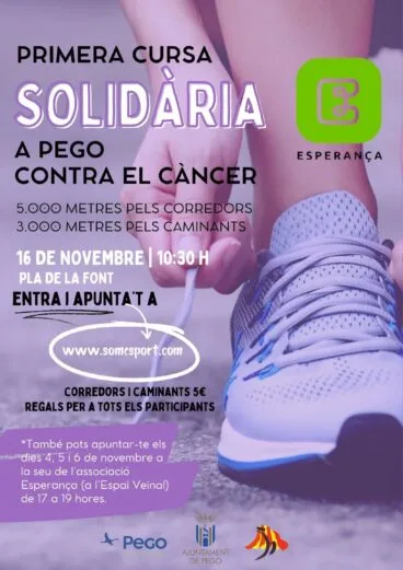 Pego celebra la primera carrera solidaria contra el cáncer