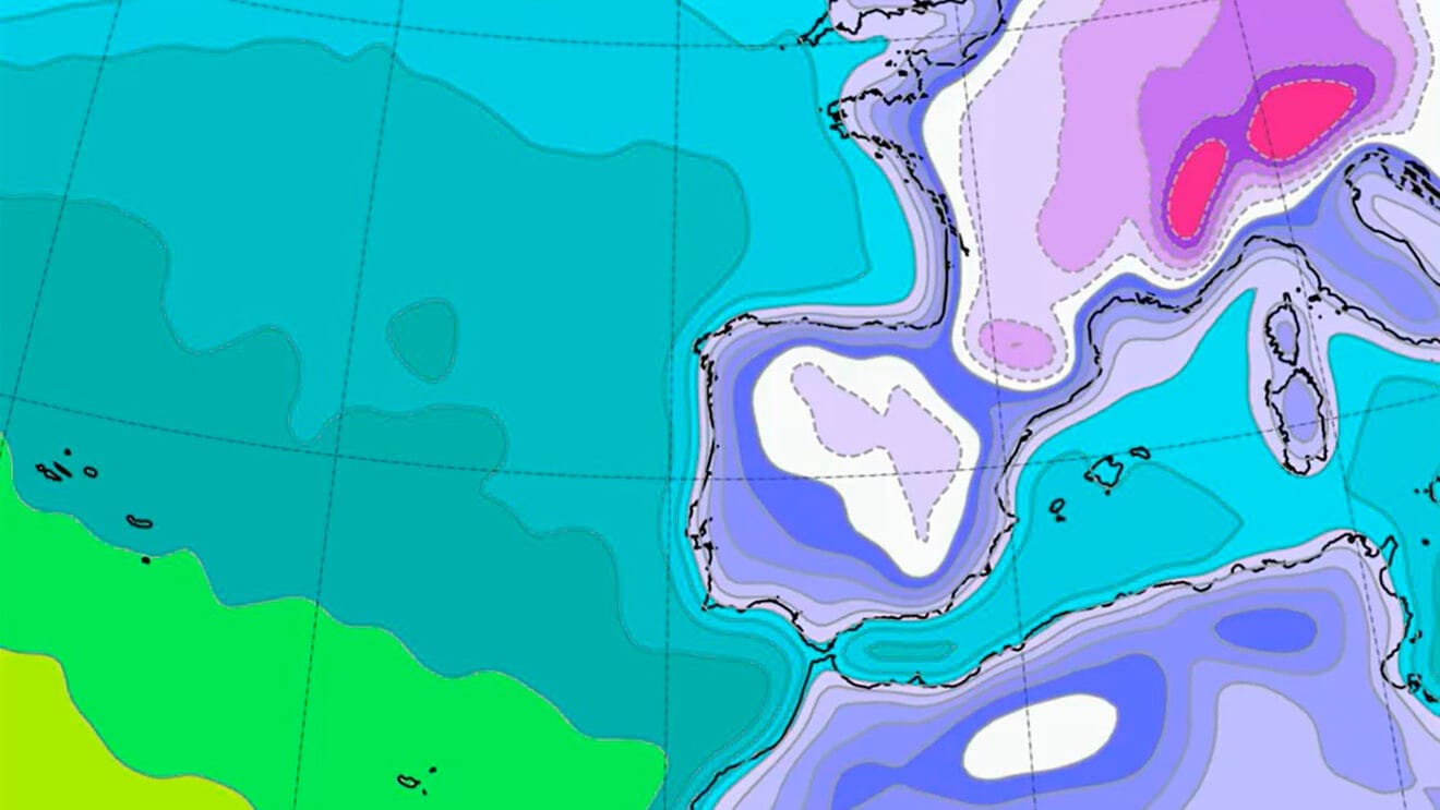 Predicción de temperaturas de la AEMET en España para el sábado 22 de noviembre 2025 a las 06.00 horas