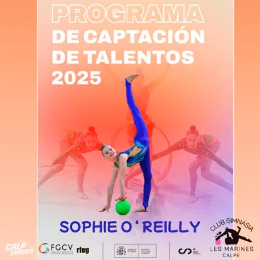 Sophie O’Reilly acudirá a la Jornada de Captación de Talentos 2025 de la Real Federación Española de Gimnasia