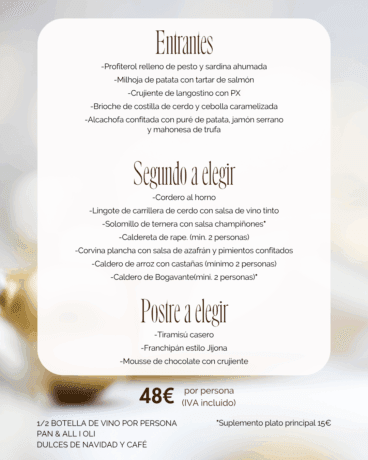 Un menú especial que no deja indiferente a nadie