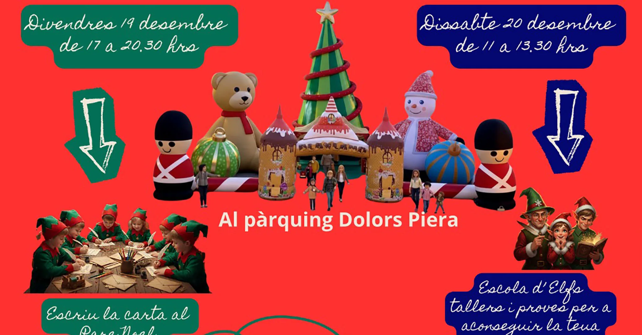cartel de las actividades de benissanta claus 2025