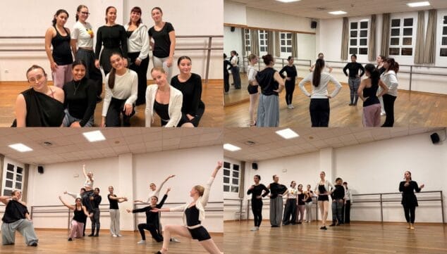 el ultimo ensayo del baile antes de la cabalgata de los reyes magos de benitatxell