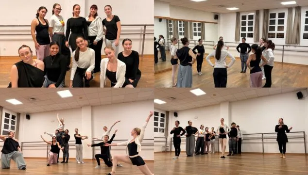 el ultimo ensayo del baile antes de la cabalgata de los reyes magos de benitatxell