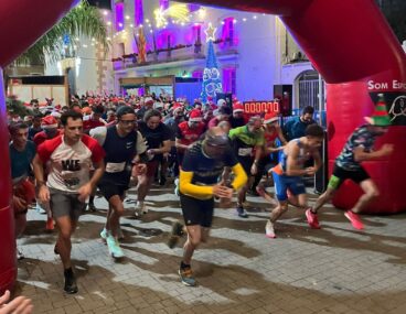 inicio de la carrera san silvestre de ondara