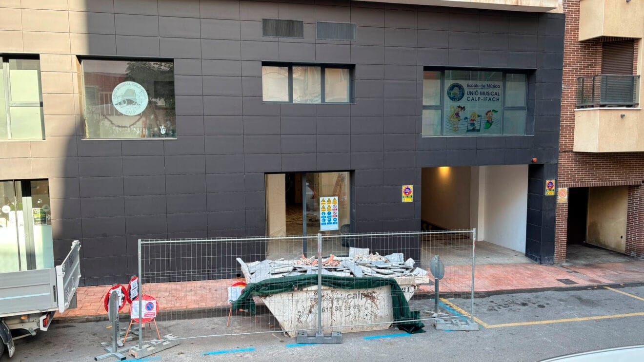Inicio de las obras en la Casa de la Música de Calp