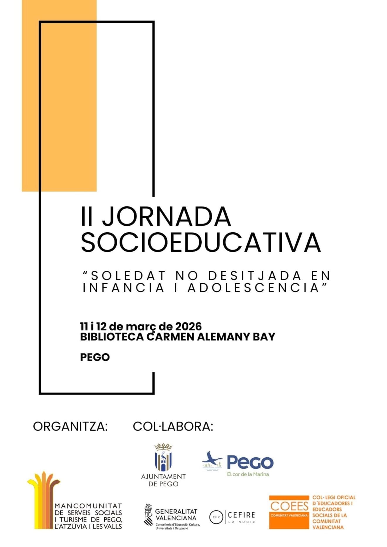La soledad no deseada, a debate en Pego en una jornada con profesionales de referencia