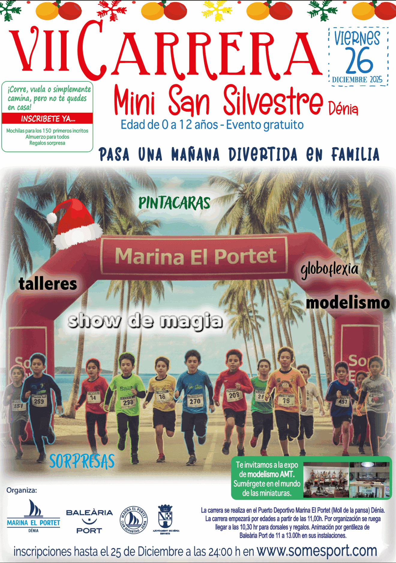 Llega la VII Mini San Silvestre a Dénia con un planazo para toda la familia
