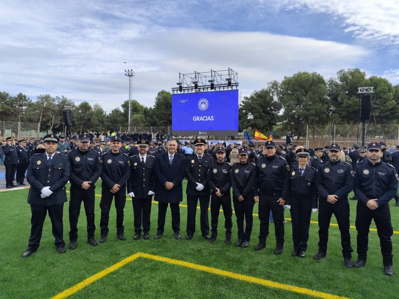Los agentes de Calp en Paiporta