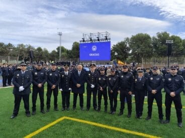 Los agentes de Calp en Paiporta