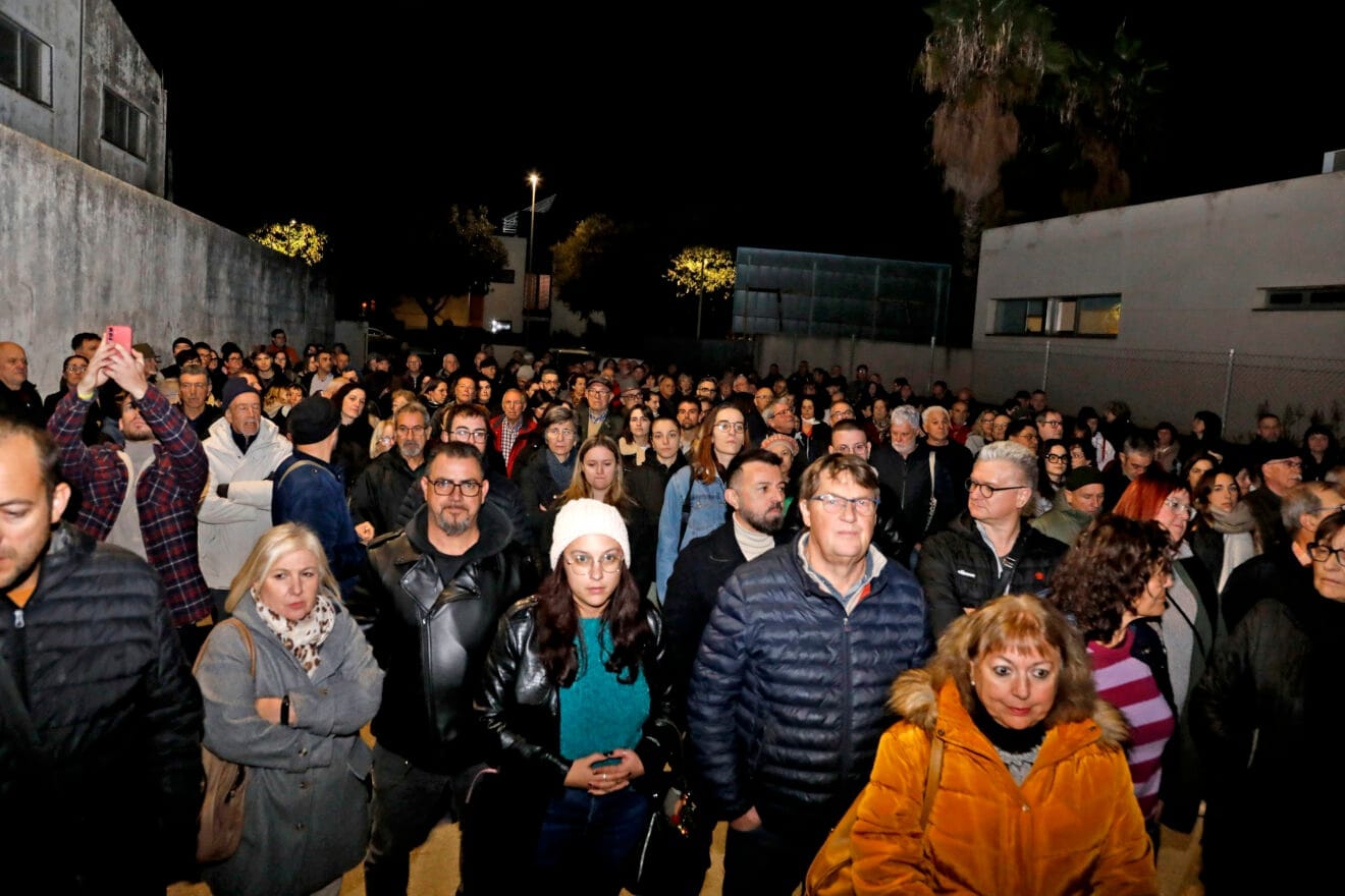 Manifestantes en Gata de Gorgos