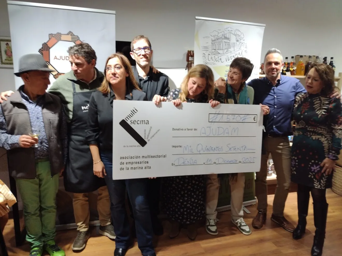 Multisecma recauda 1.570 euros en la X Cata Solidaria  “Por una buena causa”
