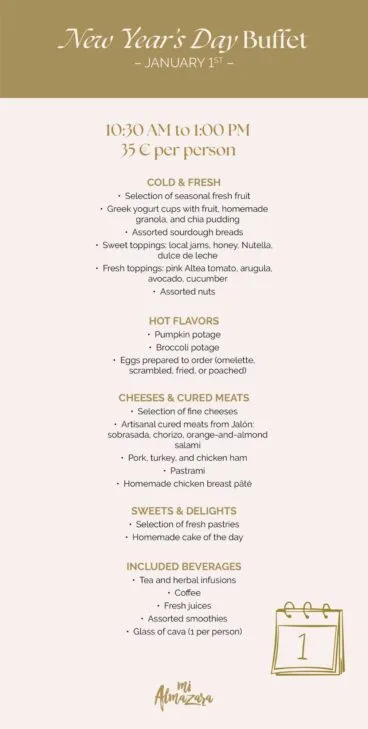 New Year’s Brunch – A fresh and relaxing start