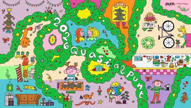 Imagen: Postal Navideña de Punt Estudi x Carmen Frontera