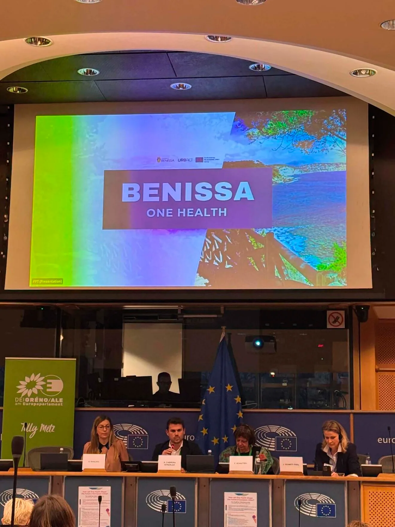 Presentación del proyecto URBACT de Benissa en el Parlamento Europeo
