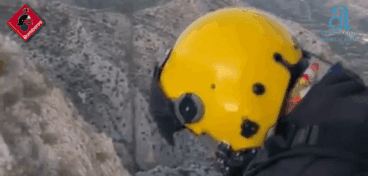 Rescatan en helicóptero a un senderista herido en Tormos 3 rescate en la zona de tormos