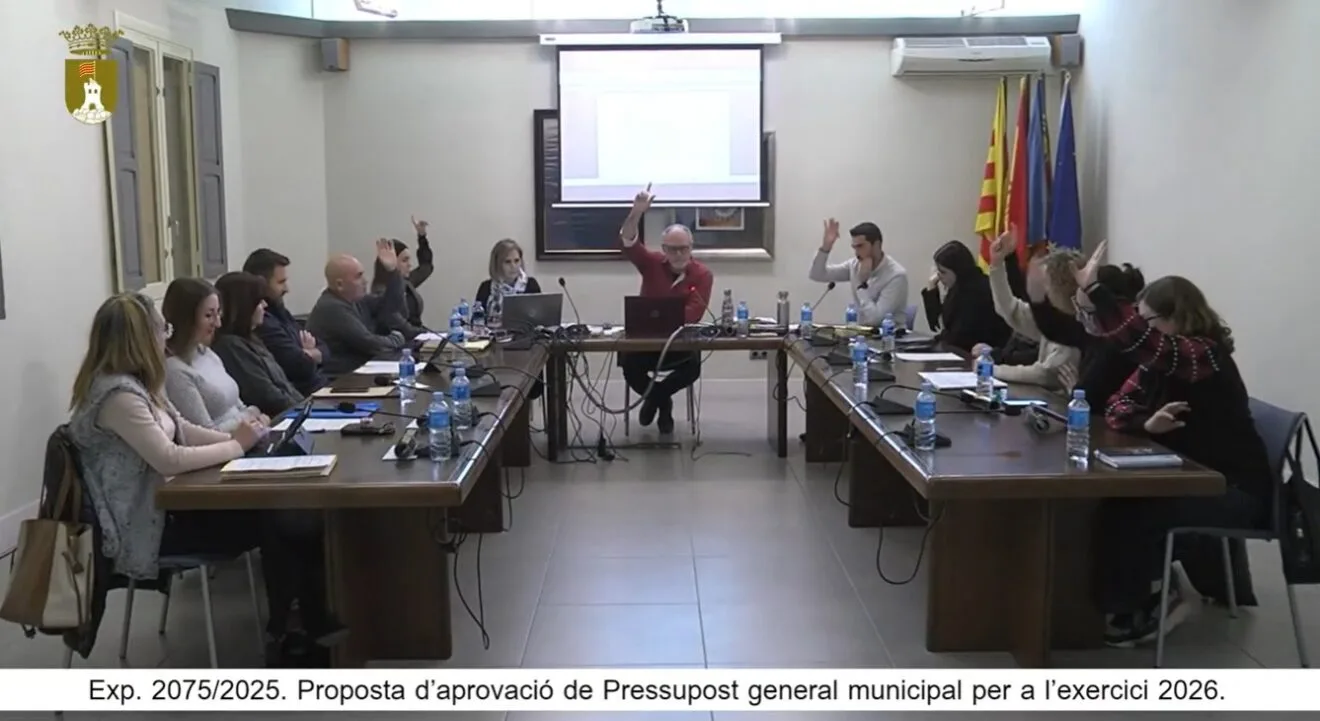 Sesión plenaria de Pedreguer Diciembre de 2025