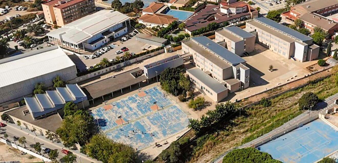 Vista aérea del IES Ifach de Calp