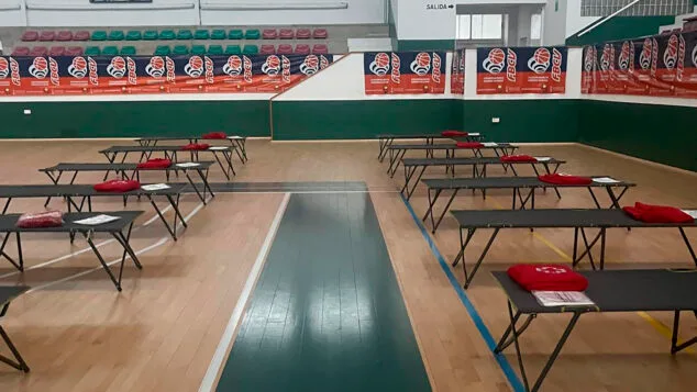 Imagen: Albergue en el Pabellón Domingo Crespo de Calp