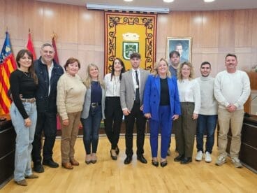 Álex Coca con el equipo de gobierno