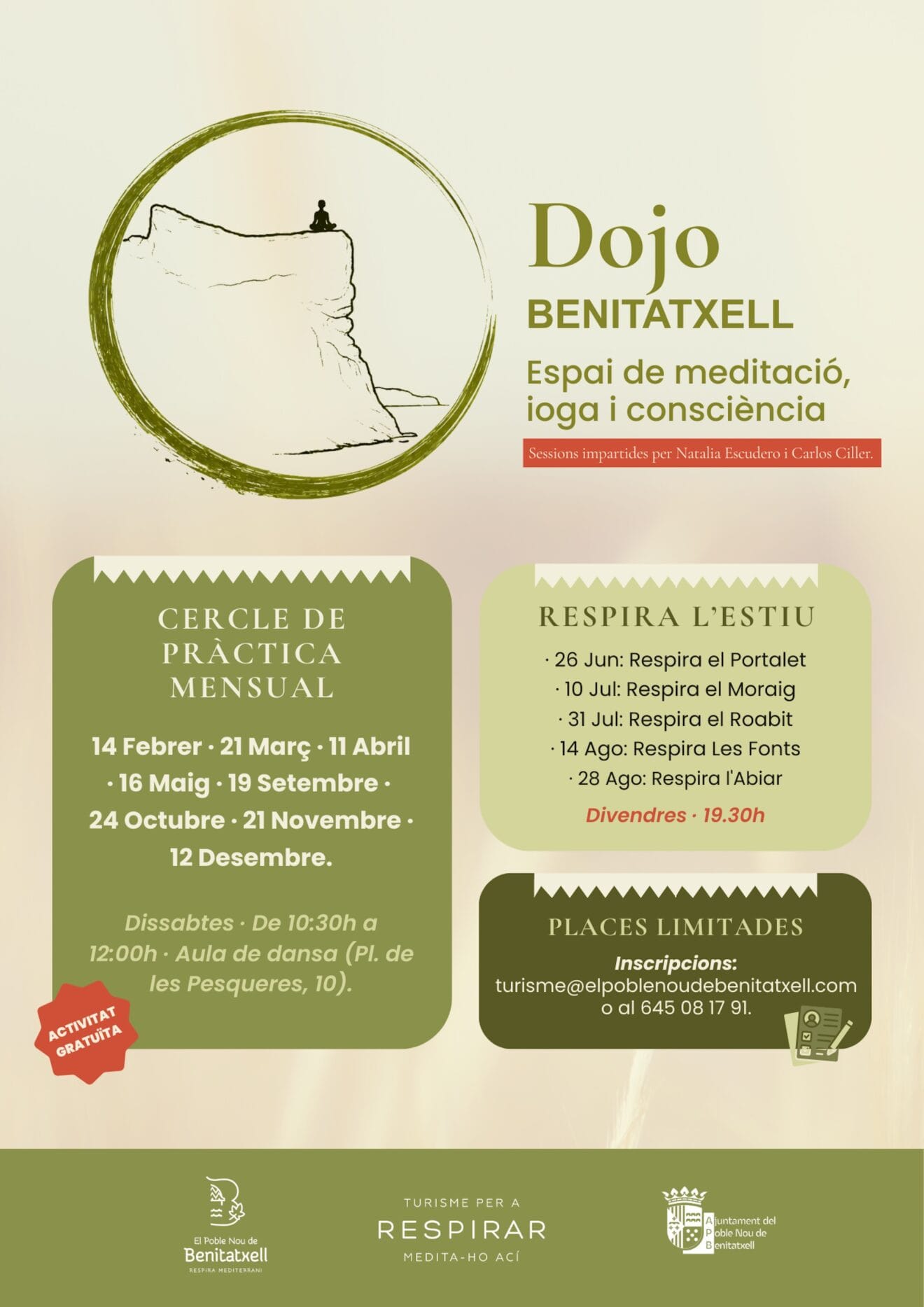 Benitatxell impulsa su ‘Dojo’ municipal, un espacio mensual para la meditación, el yoga y la consciencia