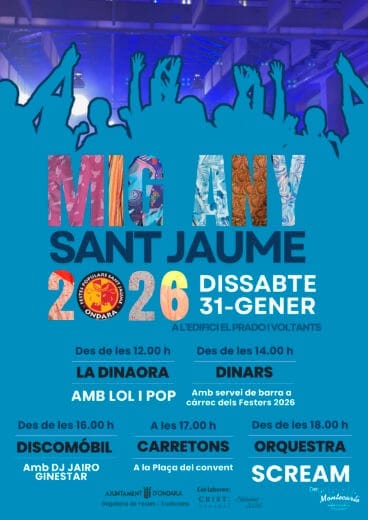 Cartel del Mig Any de Sant Jaume 2026 de Ondara