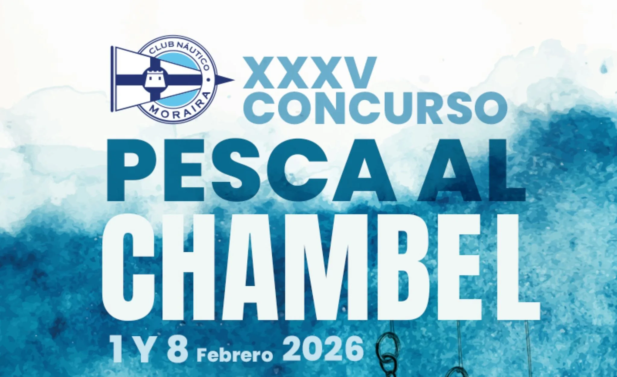 cartel del xxxv concurso de pesca al chambel del club nautico moraira 1
