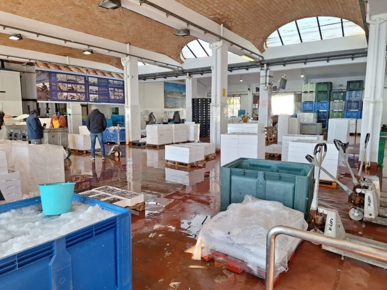 Interior de una lonja