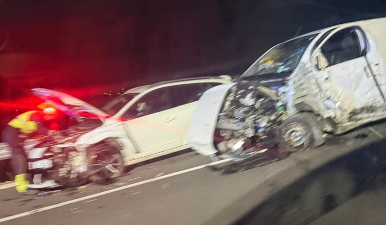Los vehículos resultaron gravemente dañados tras la colisión registrada en Benissa