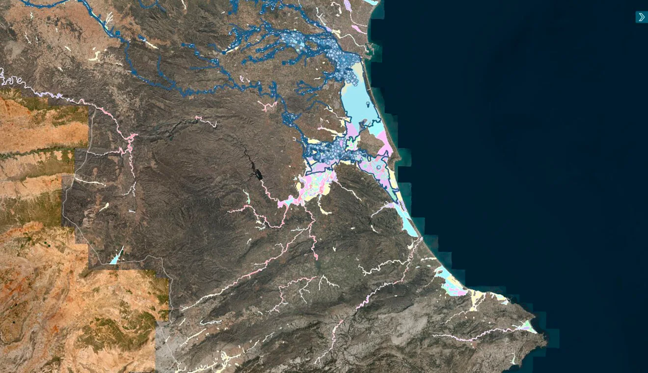 Mapa PATRICOVA con las zonas inundadas por la Dana de València del 2024