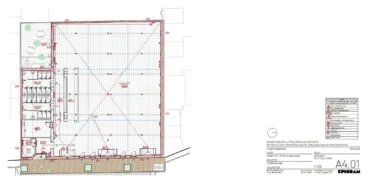 Plano de la planta baja de la Fàbrica de Sabó del Verger rehabilitada