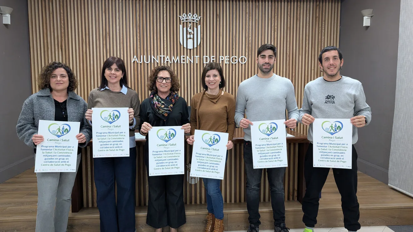Presentación del programa 'Camina y salud' de Pego
