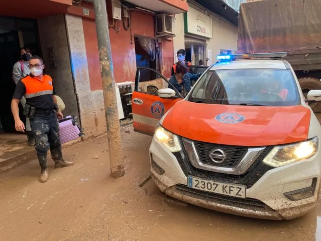 Imagen: Protección Civil de Gata-Pedreguer en la acciones de la DANA