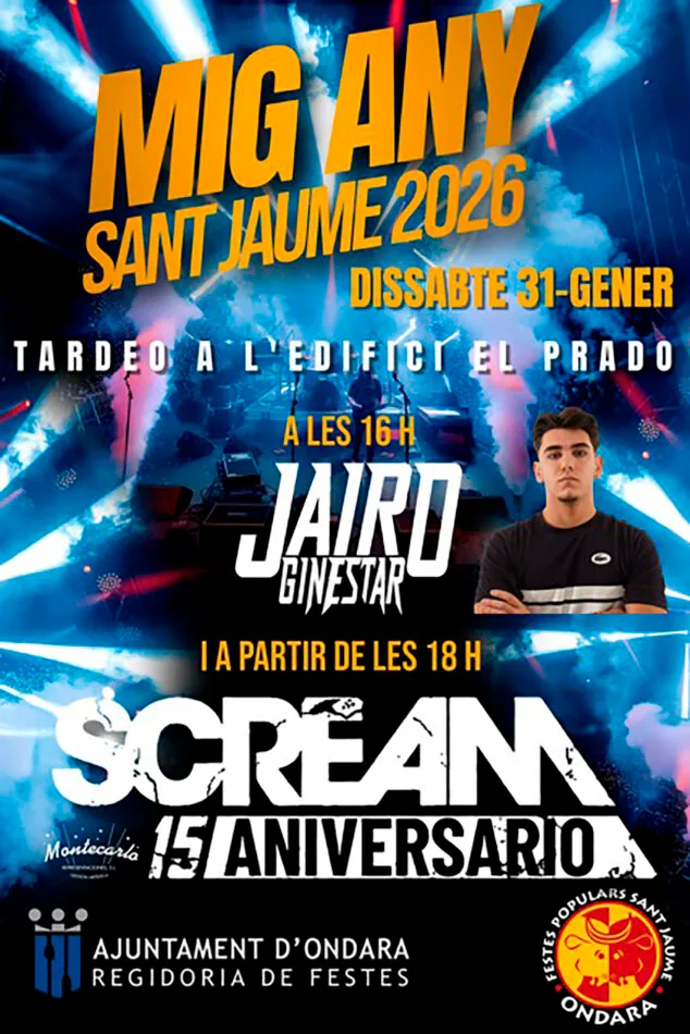 Imagen: Tardeo del Mig Any de Sant Jaume 2026 de Ondara