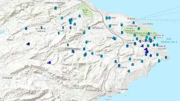 temperaturas minimas registradas en las estaciones de avamet en la marina alta a 7 de enero 2026