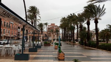 El litoral norte de Alicante de nuevo en aviso naranja de la AEMET 3 viento en la fachada maritima de denia