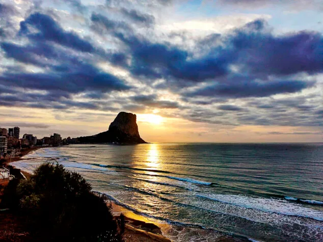 Bild: Blick auf den Peñón de Ifach in Calpe