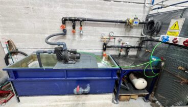 Exklusiver Prüfstand zur Überprüfung reparierter Pumpen