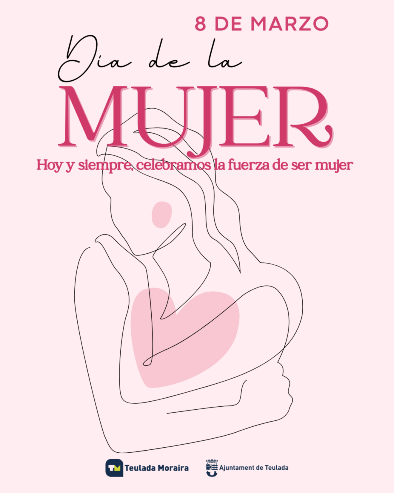 Plakat zur Ankündigung des Programms, das vom Rathaus von Teulada Moraira anlässlich des Internationalen Frauentags am 8. März organisiert wird.