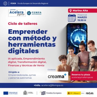 Allgemeines Poster für die Workshop-Reihe „Unternehmensgründung mit Methoden und digitalen Werkzeugen“