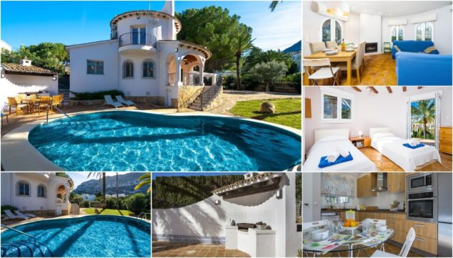 casa de vacaciones anxao villa con piscina privada cerca de la playa de les marines