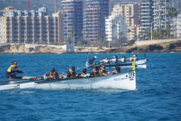 embarcacion de llaut mediterraneo durante la vi regata de la liga suma en aguas de calp