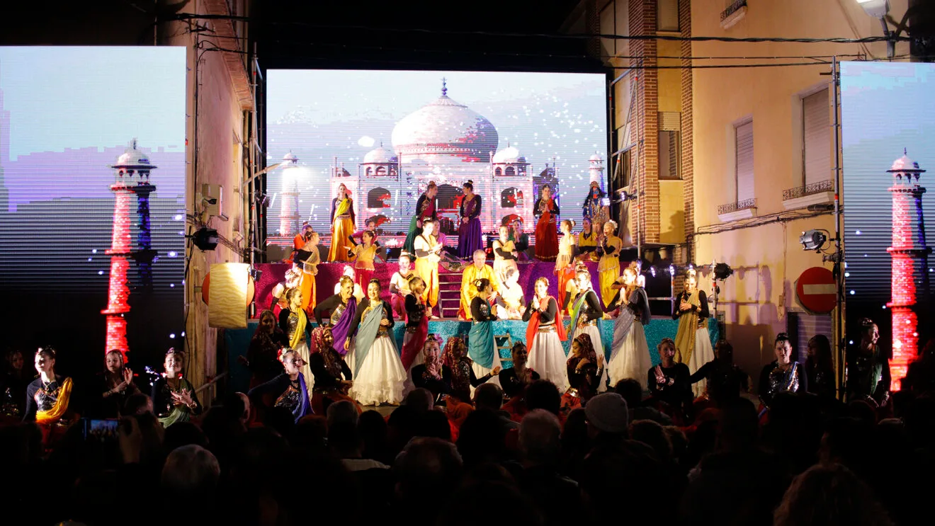 Escenario del Festival d'Arts Escèniques de Pego en el Carnaval del año 2023