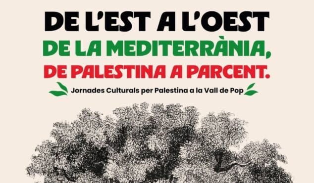 Image publicitaire pour les événements culturels pour la Palestine dans la Vall de Pop 1