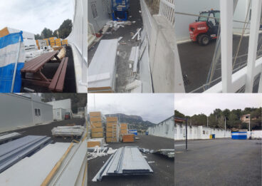 Bilder der Materialien im Inneren des IES Les Salines in Calp in der zweiten Januarwoche