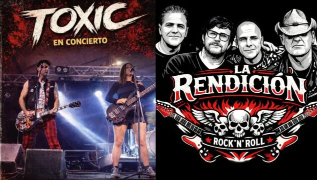 Imagen: La Rendición y Tòxic, los dos grupos de Xàbia que actuarán en la Feria del Embutido de Llíber