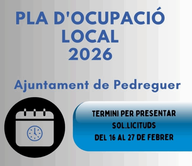 plan empleo pedreguer