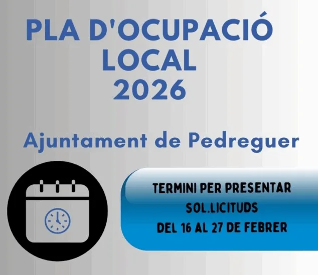 Imagen: Plan Empleo Pedreguer