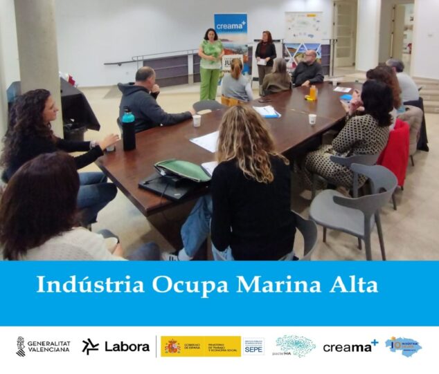 Indústria Ocupa arrenca a Pedreguer per impulsar la col·laboració publicoprivada i reforçar el sector industrial de la Marina Alta 1 Imatge: Primera sessió d'Indústria Ocupa a Pedreguer